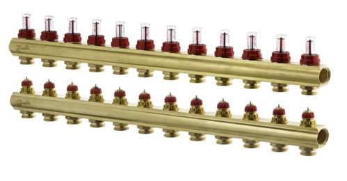 Коллектор Danfoss FHF 12+12 c ротаметрами (088U0532)