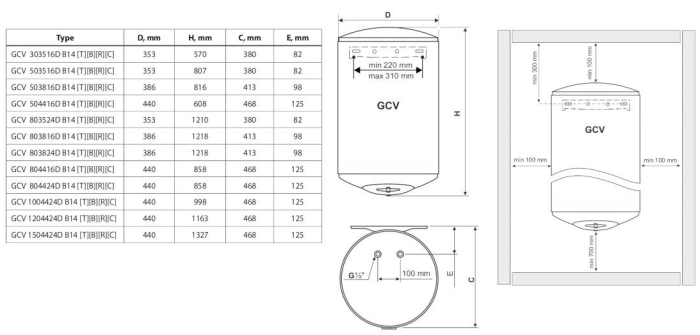 Бойлер Tesy Anticalc GCV  80
