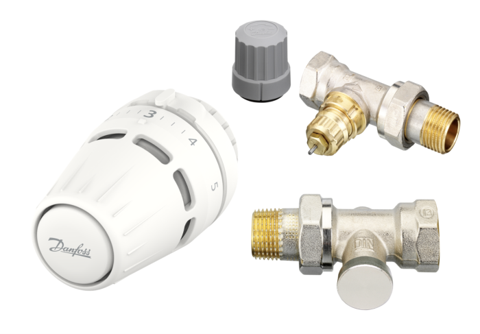 Danfoss Подключение радиатора прямое, комплект, Regus RA-FN+RLV-S (015G5302)