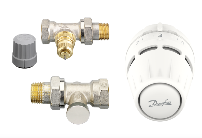 Danfoss Подключение радиатора прямое, комплект, Regus RA-FN+RLV-S (015G5302)