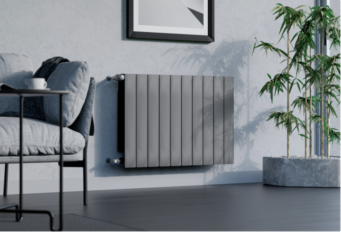 Радиатор GRAPHITE дизайн KFA Armatura ADR 500/10 алюминий (777-100-61)