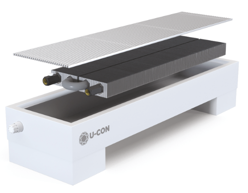 Конвектор на пол U-CON NEK2-195x300 Естеств конвекция