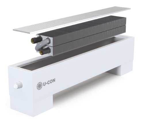 Конвектор на пол U-CON NEK2-245x180 Естеств конвекция