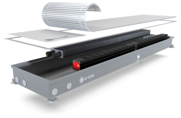 Конвектор в підлогу U-CON VK 78x230 Примус. конвекція