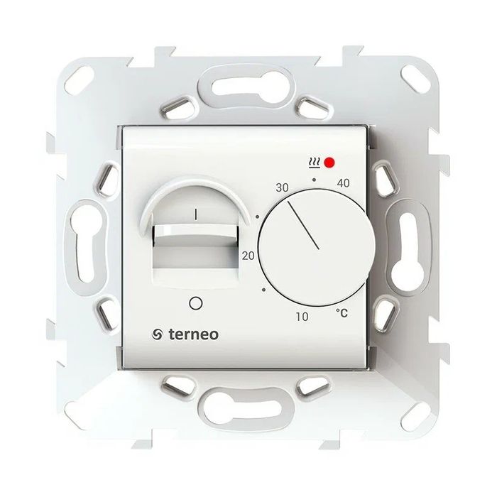 Terneo MEX белый, терморегулятор электромеханический