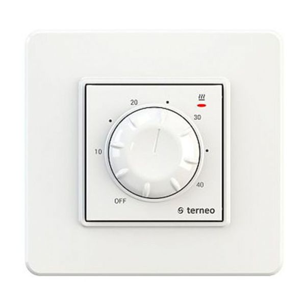 Terneo RTP білий, терморегулятор електромеханічний