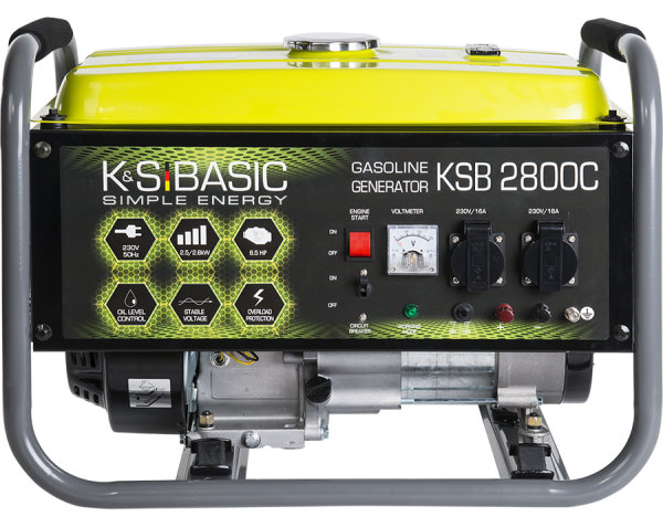 Бензиновий генератор 2,8 кВт Konner&Sohnen KSB 2800C