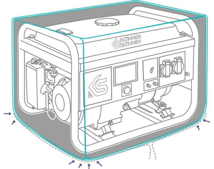Чохол для генератора KS Cover 20 Konner&Sohnen