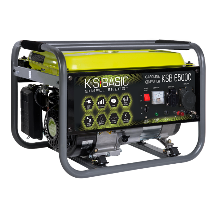 Бензиновий генератор 5,5 кВт Konner & Sohnen KSB 6500C