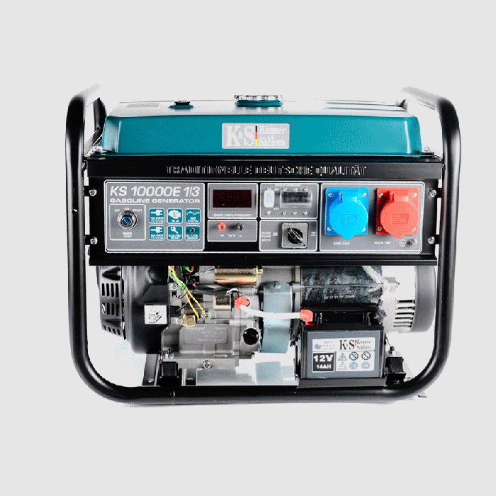Бензиновий генератор 8 кВт Konner & Sohnen KS 10000E 1/3