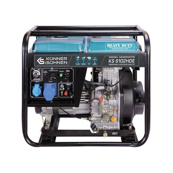 Дизельний генератор 5,5 кВт Konner & Sohnen KS 6102HDE (EURO II)