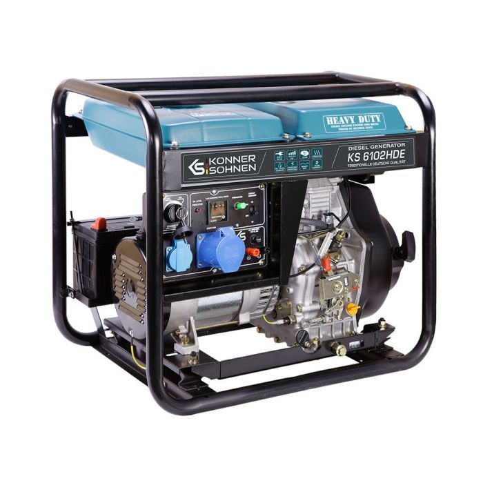 Дизельний генератор 5,5 кВт Konner & Sohnen KS 6102HDE (EURO II)