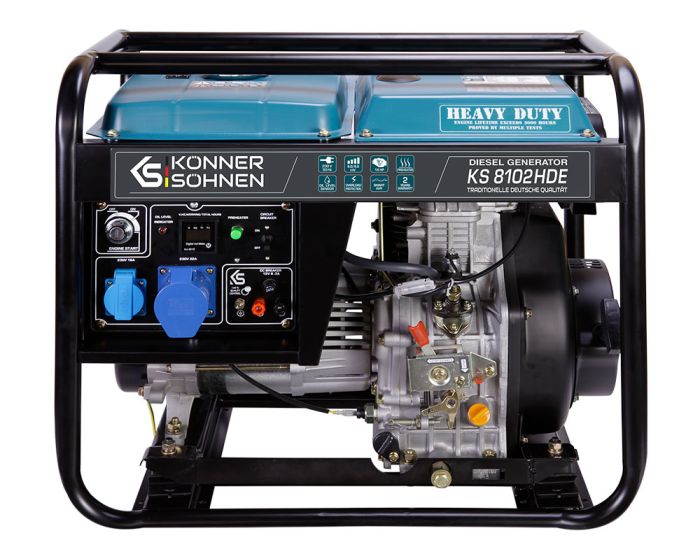 Дизельний генератор 6,5 кВТ Konner&Sohnen KS 8102HDE (EURO II)