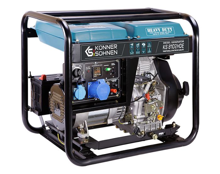 Дизельний генератор 6,5 кВТ Konner&Sohnen KS 8102HDE (EURO II)
