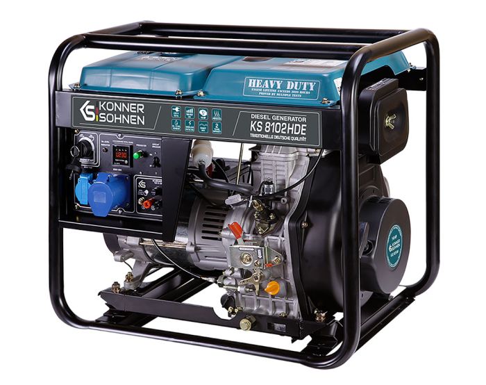 Дизельний генератор 6,5 кВТ Konner&Sohnen KS 8102HDE (EURO II)