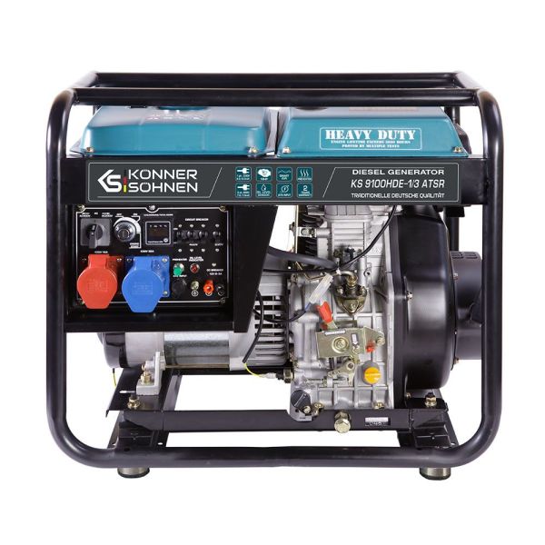 Дизельний генератор 7,5 кВт Konner & Sohnen KS 9100HDE-1/3 ATSR (EURO V)