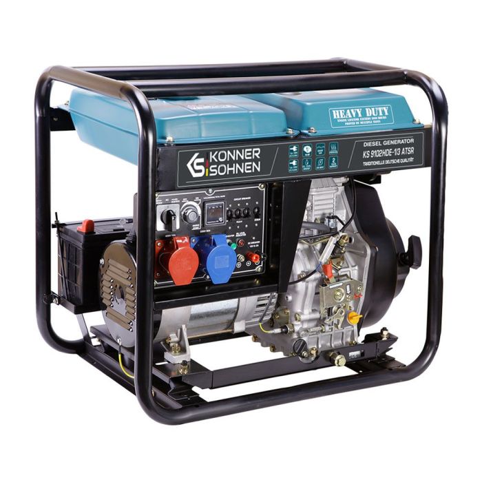 Дизельний генератор 6,5 кВт Konner & Sohnen KS 9102HDE-1/3 ATSR (EURO II)