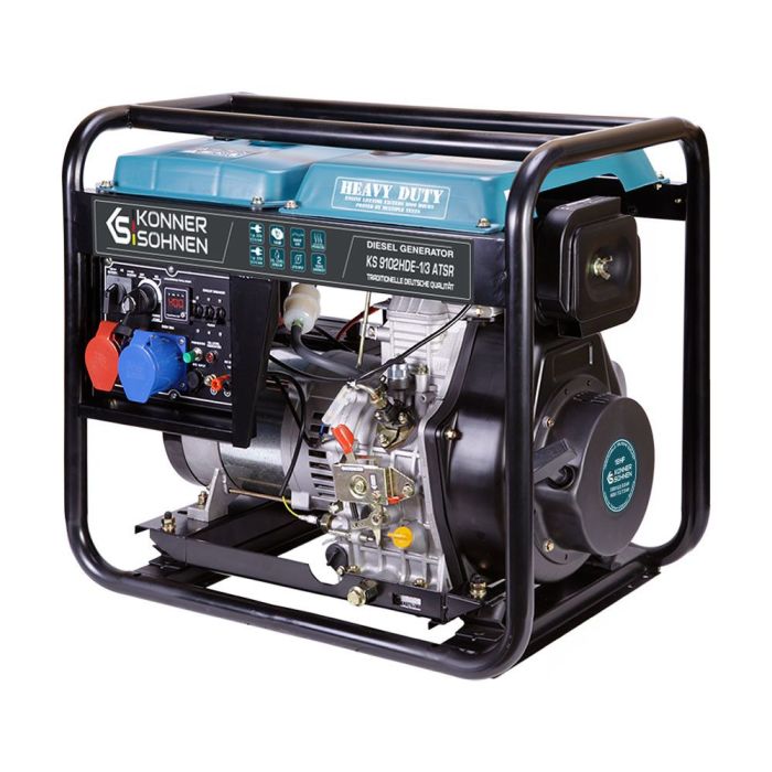 Дизельний генератор 6,5 кВт Konner & Sohnen KS 9102HDE-1/3 ATSR (EURO II)