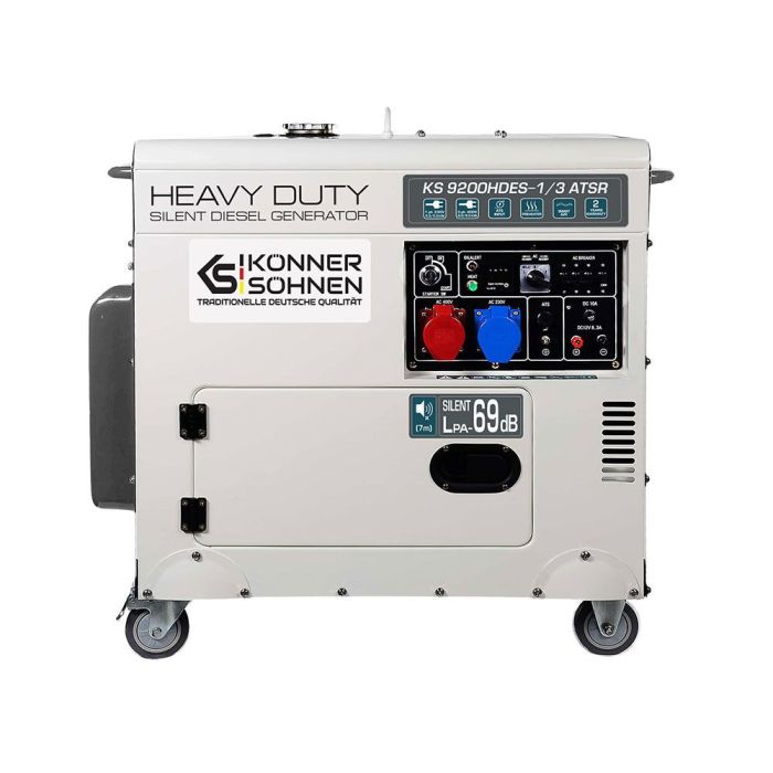 Дизельний генератор 7,5 кВт Konner & Sohnen KS 9200HDES-1/3 ATSR (EURO V)