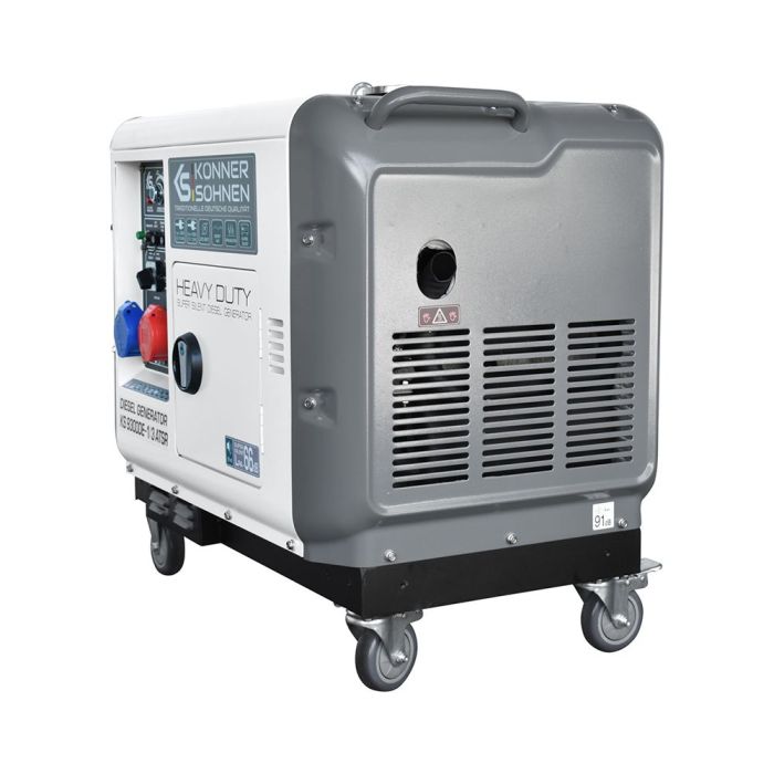Дизельний генератор пересувний 7,5 кВт Konner & Sohnen KS 9300DE-1/3 ATSR