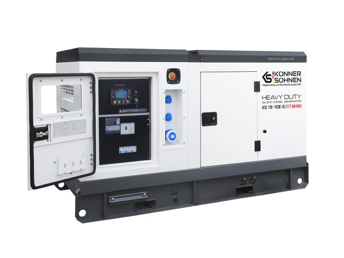 Дизельна однофазна електростанція 17,6 кВА Konner & Sohnen KS 18-1DE-G
