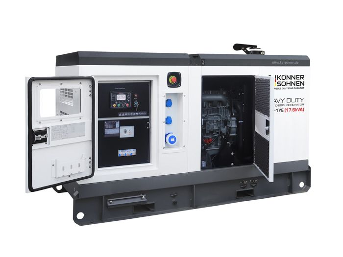 Дизельна однофазна електростанція 17,6 кВА Konner & Sohnen KS 18-1YE