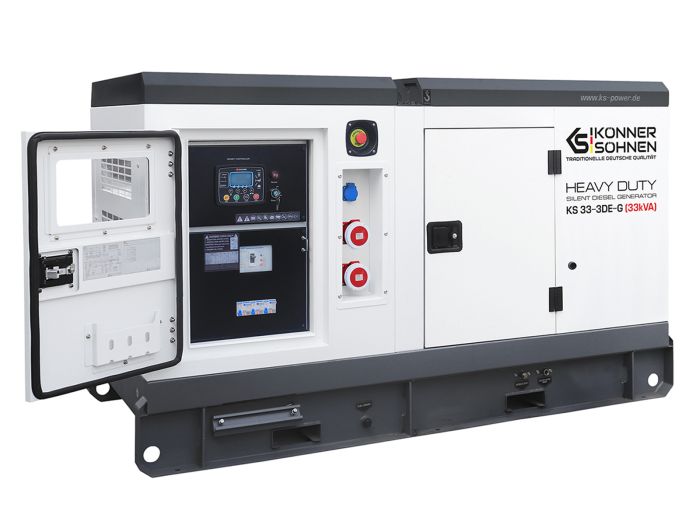 Дизельна трифазна електростанція 33 кВА Konner & Sohnen KS 33-3DE-G