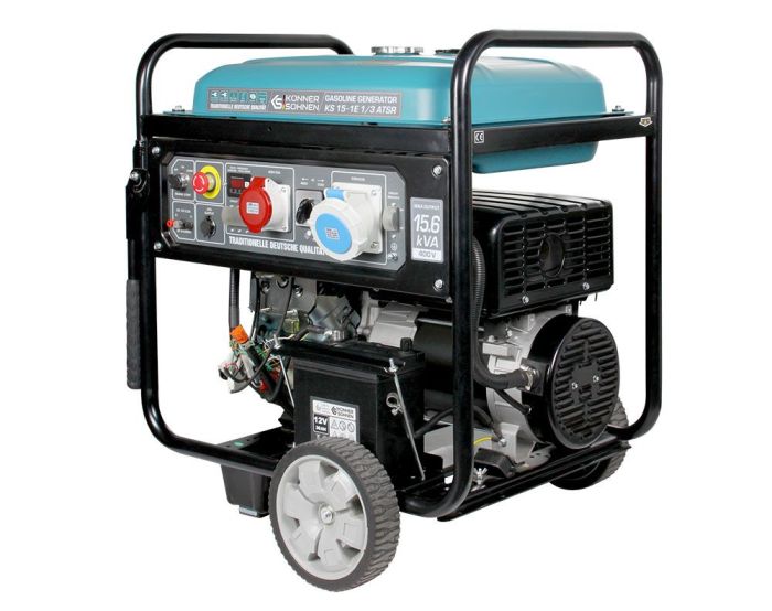 Бензиновий двоциліндровий генератор 11 кВт Konner & Sohnen KS 15-1E 1/3 ATSR