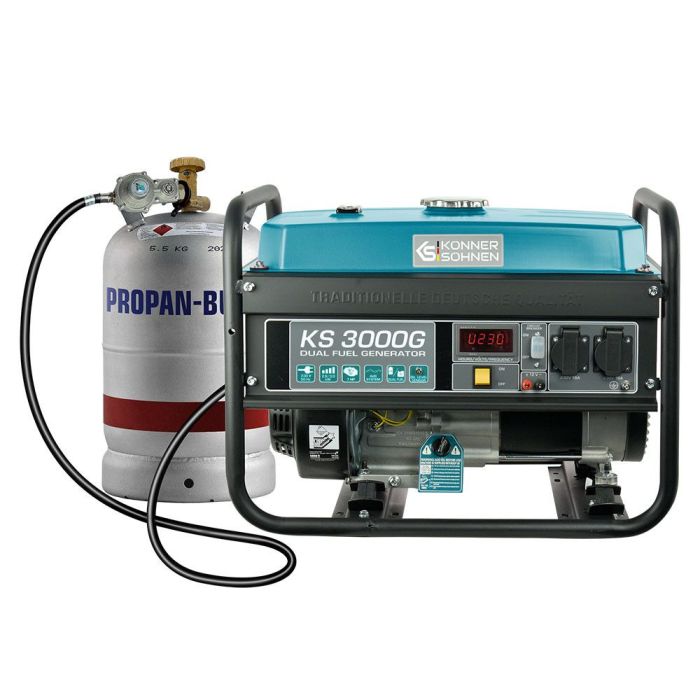 Газобензиновий генератор 3 кВт Konner & Sohnen KS 3000G
