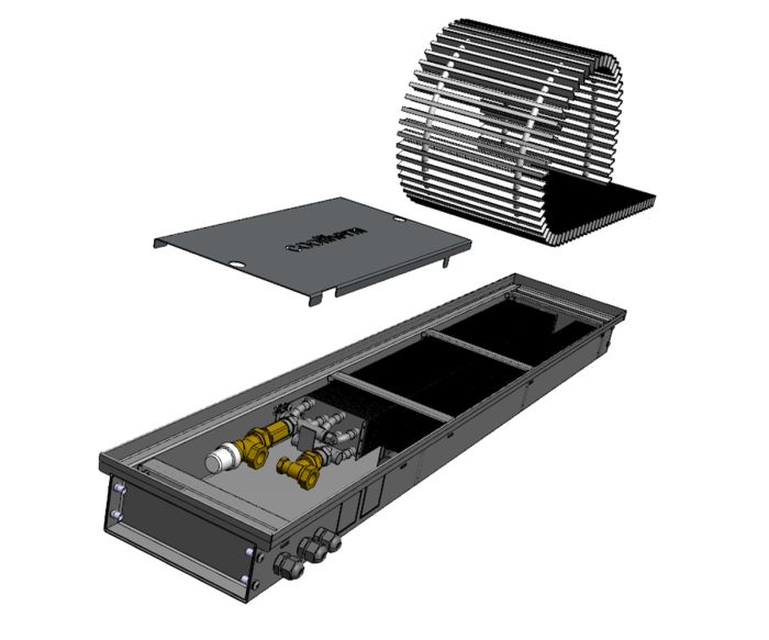 Конвектор внутрпол Cooltherm Ventherm 80x200 Принуд.конв