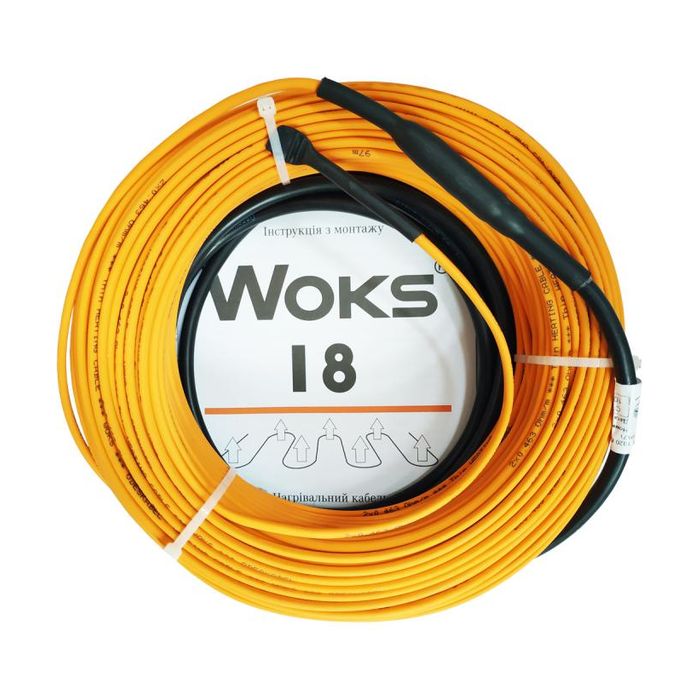 Woks 18, комплект 98 м, 1740 Вт, двухжильный нагревательный кабель